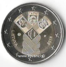 litva 2€ 2018 100 litve